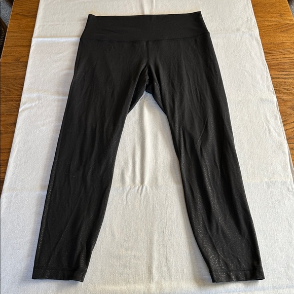 Lululemon Align Pant Filigree Emboss Black 12 - Picture 1 of 11